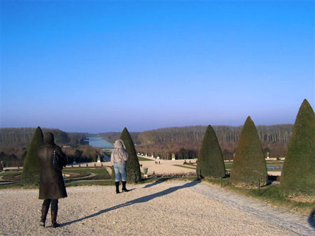 Park-Landschaft im Schloßpark von Versailles