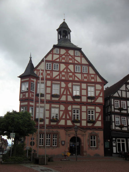 Rathaus von Grünberg in Hessen