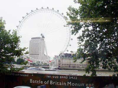 London Eye, Themse