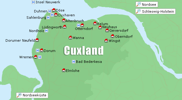 Karte Cuxland