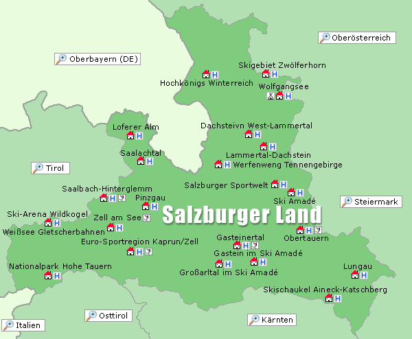 Urlaub Salzburger Land: Hotel, Ferienwohnung, Ferienhaus, Kurzurlaub