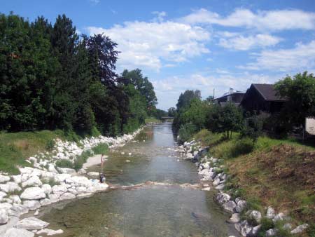 von der Fußgängerbrücke