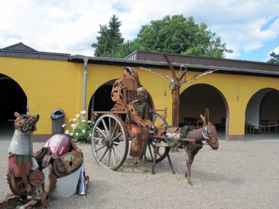 Origineller Eselskarren, Bibeldorf Rietberg