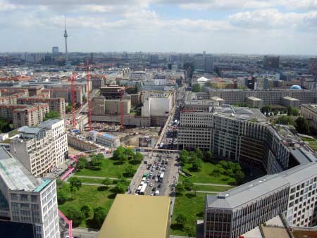 Blick auf die Leipziger Straße