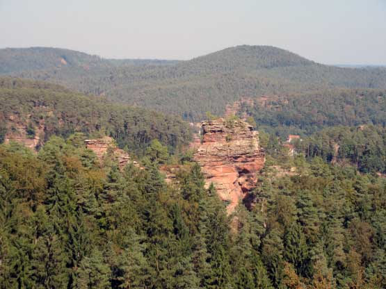 Rückblick auf den Büttelfelsen