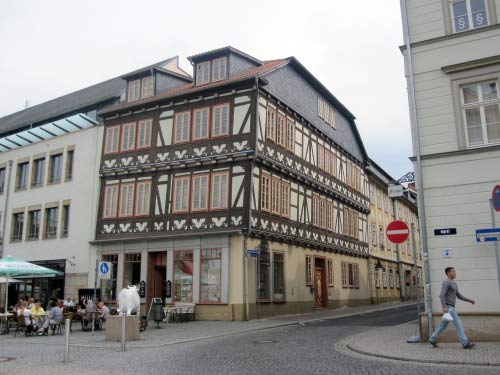 Fachwerkhaus am Marktplatz in Eisenach