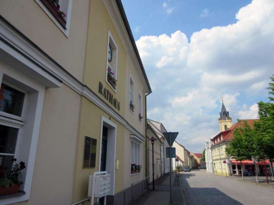 Zentrum Müllrose - Rathaus am Marktplatz