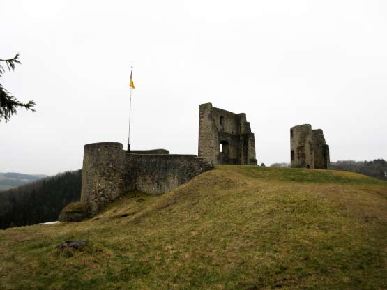 Burganlage über der Nims