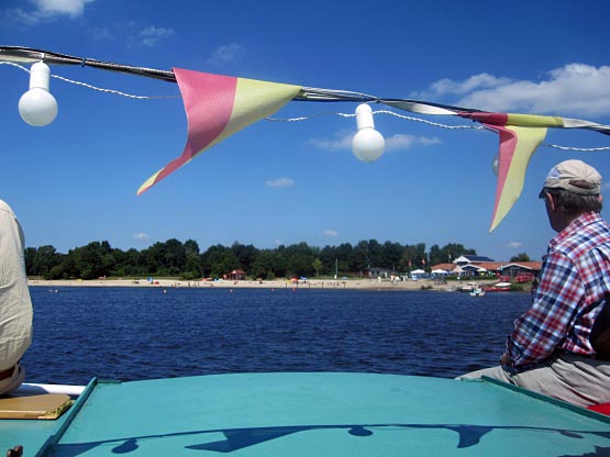 Der weitläufige Sandstrand