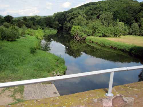 Blick über die Werra nach Westen